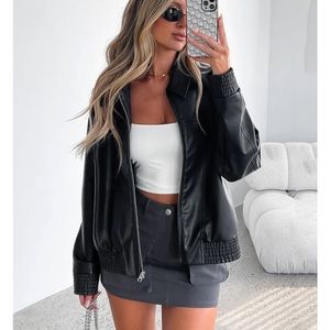 NWT White Fox Boutique Bomber Jacket